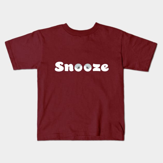 Snooze Kids T-Shirt by TheBlackSheep